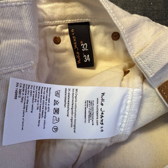 Nudie Lean Dean Jeans NWT, Men's SZ 32x34, Italy, New - Picture 4 of 11